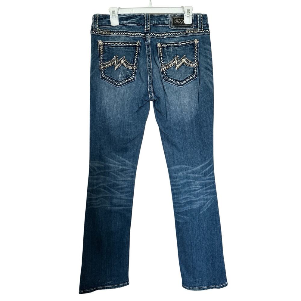 Miss Me jeans Easy Boot heavy stitching embellished back pockets Size 30